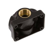 G 3/4'' x G 1/2'' Jonction d'air murale en plastique à 5 voies avec trou de passage 15 Bar