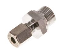 G 3/8'' mâle x 6L Raccord à compression droit en acier inoxydable 315 Bar DIN 2353