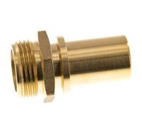 G Embout de tuyau en laiton 1'' mâle x 25mm avec collier de sécurité DIN 2817