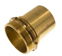 G Embout de tuyau en laiton 4'' mâle x 100 mm avec collier de sécurité DIN 2817