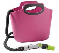 G.F. SRL Aquapop Tuyau Extensible pour Jardin, 30 Mètres, en Kit prêt à l’Emploi, avec Sac - Conteneur en Plastique, Fuchsia