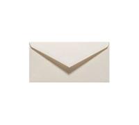 20 enveloppes DL (110x220mm) paille gommées - ivoire