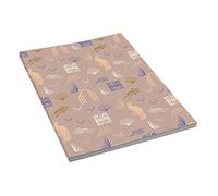 G. Lalo 71505L - Un Bloc Encollé Spécial 100 ans 50 Pages Unies 90g, A5 14,8x21 cm, couverture rose - Guide ligne