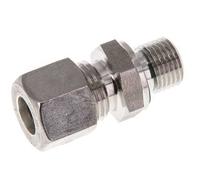 G Raccord à compression droit 1/4'' mâle x 10L en acier inoxydable avec joint FKM 315 Bar DIN 2353