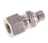G Raccord à compression droit 1/4'' mâle x 12L en acier inoxydable avec joint FKM 315 Bar DIN 2353
