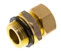 G Raccord à compression droit en laiton 1'' mâle x 22mm avec joint PA 54 Bar DIN EN 1254-2