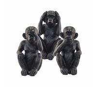 G&S Set 3 Singes de la Sagesse, Taille XXL, H 45 cm/Pièce