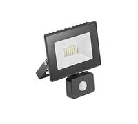 G-TECH Projecteur extérieur LED avec capteur de mouvement, 20 W, 1 400 lm, AC220-240 V, 50/60 Hz, PF> 0,9, IP65, 120°, 4000 K, noir