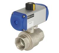 G1-1/2'' Valve à bille pneumatique en laiton 2 voies double effet - BL2BA