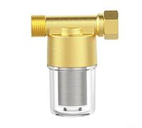 G1/2" Filtre en cuivre pour chauffe-eau Tuyau d'alimentation Machine à laver Entrée et tuyau d'arrosage Robinet avec noyau de filtration en acier inoxydable