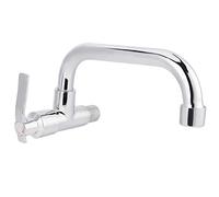 G1/2in Pratique Structure En Laiton Fixé Au Mur Unique Robinet D'eau Froide Évier Robinet D'eau Poignée De Conception Ergonomique pour Une Utilisation À La Maison Cuisine(20cm)