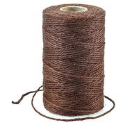 G2PLUS 100m Ficelle Jute Café,2mm Corde Naturelle,Ficelle Jardinage | Corde Fine,Fil Jute pour Jardiage Décoration de Mariage,Arts Créatifs DIY l'emballage Cadeau