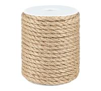 G2PLUS 20m Corde Jute,8mm Corde Chanvre,Ficelle Jute,Cordelette Chanvre | Ficelles de Jardinage pour Le Camping,Décoration,Bricolage,Jardinage