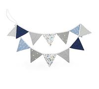 G2PLUS 3.3m Guirlande de Fanions,Bannière Vintage Triangle Bannière Décoration pour fête d'anniversaire de Mariage fête de Fournitures Noël Halloween Accessoires