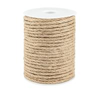 G2PLUS 30m Corde Jute,6mm Corde Chanvre,Ficelle Jute,Cordelette Chanvre | Ficelles de Jardinage pour Le Camping,Décoration,Bricolage,Jardinage