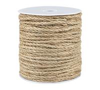 G2PLUS 45m Corde Jute,4mm Corde Chanvre,Ficelle Jute,Cordelette Chanvre | Ficelles de Jardinage pour Le Camping,Décoration,Bricolage,Jardinage