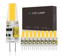 G4 LED Ampoule, 12V AC/DC 3W G4 LED Lampe Remplace Les Ampoules Halogènes de 30 W, 260LM, Sans Scintillement, Non Dimmable, pour Hotte Aspirante et Lusture (Color : Warm light, Size : 10pcs)