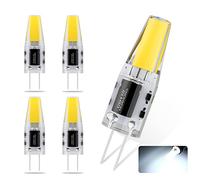 G4 LED Ampoule, 3W G4 LED Lampe Blanc froid 6000k, Remplace Les Ampoules Halogènes de 30W, 260LM, Sans Scintillement, Non Dimmable, pour Hotte Aspirante et Lusture,5pcs