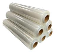 G4GADGET Lot de 3 rouleaux de film étirable robuste pour palette, déménagement et stockage - Résistant aux déchirures, durable et résistant aux intempéries - 400 mm x 150 m