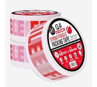 G4GADGET Lot de 3 rouleaux de ruban adhésif Fragile - 48 mm x 60 m - Ruban adhésif imprimé pour emballage, déménagement et colis sécurisés