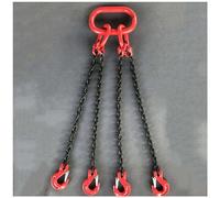G80 Chaîne en acier au manganèse haute résistance 1 m 2T avec crochets 1/2/4 jambe de levage robuste Crochet de raccourcissement de chaîne de levage Équipement de sécurité