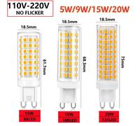 G9 led 9W 12W 15W 20W 25W AC110V 220V lampe à LED SMD 2835 LED g9 lumière froide/chaude/naturelle remplacer 30/40W lampe halogène