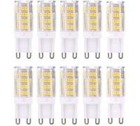 G9 LED Lampe Ampoules, Blanc Chaud 3000K 5W Lumiere équivalent aux ampoules halogènes de 40 W 420 lumens not dimmable, lot de 10