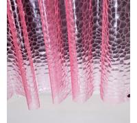 GA-Geetopia Doublure de Rideau de Douche en Plastique EVA 3D Rose - Léger de qualité supérieure - 182,9 x 182,9 cm - avec œillets métalliques antirouille et Aimant lesté