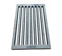 GA280180 Grille en fonte pour cheminées, poêles à bois et cheminées, 28 x 18 cm, rectangulaire, pour aération et collecte de cendres