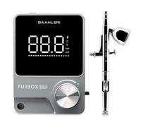 Gaahleri Turbox mini Kit GHAD-39 0.35mm, aérographe et compresseur à double action, contrôle de l’air à 18 vitesses, double Mode ultra-silencieux, affichage numérique. Multi-scénario pour peinture