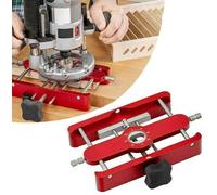 Gabarit à mortaiser 2-en-1 de précision pour défonceuse - 7 tailles (4-14 mm) ABS 18×18×4 cm