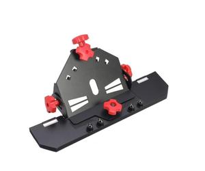 Gabarit Biseautage pour Carrelage, Rouge, Quatre Trous | Bande En Mousse Antidérapante, Robuste, Guide pour, Chantier, Carreleurs, Bricoleurs