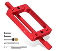 Gabarit de charnière de porte de taille fixe de 7,6 cm pour porte et | Kit de charnière de porte en alliage d'aluminium pour défonceuse, gabarit à mortaise, convient pour 7,6 cm de long