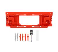 Gabarit de charnière, gabarit de serrure ABS rouge pour 6,3 à 15,2 cm | Plastique robuste Longueur réglable Épaisseur Ronde Carrée Coin Détachable Guide coulissant 6,4 mm 15,9 mm Charnières