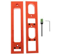 Gabarit de Charnière Invisible Réglable pour Meubles en Bois | Alliage de Zinc, Réglage Hydraulique, Positionnement Précis, Orange, Réutilisable pour Réparation et Atelier