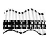 Gabarit de contour multifonctionnel avec tiges en fil d'acier souple, 50 cm de long, pour formes complexes, appareil de profilage précis, reproduction de contours et relevé fidèle