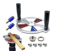 Gabarit de coupe circulaire pour défonceuse - Rail réglable pour machine à graver - Support de fraisage, pour projets de fabrication de meubles, construction, rénovation, maison, garage, menuiserie