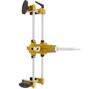 Gabarit de fraisage pour serrure de porte - Kit d'ouverture de trou pour portes en bois - 3 têtes de fraisage en carbure de tungstène - Plage de serrage 3,5-10 cm - Distance entre le centre de la serr