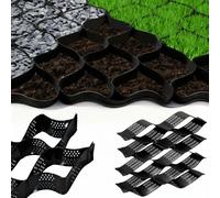 Gabarit de Gravier Extensible et Pliable de qualité supérieure (19 mm d'épaisseur, 90 à 90 cm) - Kit de stabilisation de Terrain Tout-en-Un pour allées et pentes.,1x7m (3.3X23ft)-H-5cm/2in