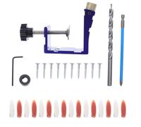 Gabarit de Perçage à 15 Degrés pour Assemblage de Panneaux en Bois | Guide Métallique Stable, Positionnement Régulier des Trous de Poche, Outil Compact pour Projets de Menuiserie et Meubles