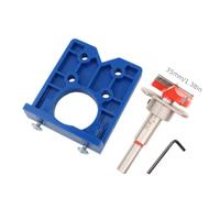 Gabarit de perçage pour charnières dissimulées 35 mm, outil d'installation de charnières pour meubles en bois, portes et armoires, guide de perçage pour trous de charnières pour la menuiserie, ABS Wit