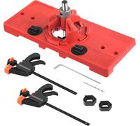 Gabarit de perçage pour charnières encastrées - Gabarit de perçage - Pour charnières encastrées de 35 mm - Foret Forstner de 35 mm inclus - Aide au montage