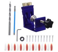 Gabarit de Perçage Réglable 15 Degrés pour Assemblage du Bois | Guide Métallique Anti-déformation, Alignement Précis, Compatible avec Perceuses Électriques Standard, Installations