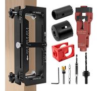 Gabarit de Pose de Charnière Outil de Mortaisage pour Serrure de Porte en | Gabarit de Mortaise de Charniere pour Atelier Garage Appartement Batiment Commercial Equipement