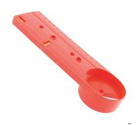Zenitech - Gabarit boîte d'encastrement double/triple - entraxe 71/57mm - niveaux intégrés - rouge