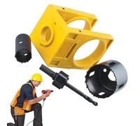 Gabarit de serrure - Kit d'installation de serrure de porte en acier au carbone de 0,325 kg | Installation de serrure à pênes dormants de 16,5 x 18 x 7 cm, kit de découpe de trou de porte, modèle