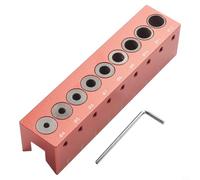 Gabarit de trou vertical pour le travail du bois, guide de perçage de cheville de 4 à 12 mm, avec bague en alliage d'aluminium, outil de localisation de centrage de précision, pour assemblage de