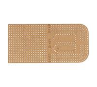 Gabarit en acrylique DIY Règle à découper transparente Outil de coupe au pochoir avec couche de protection pour l'artisanat Durable Coupe précise de haute qualité pour les projets