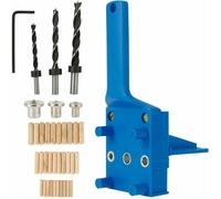 Gabarit Percage Tourillon 41 Pièces Guide Chevilles Bois 6/8/10mm Kit Goujonnage avec Centreur