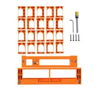 Gabarit pour charnières escamotables réglable 10 largeurs léger | Kit masque pour charnières encastrées utilisable sur armoires, portes, salon, cuisine, bureau
